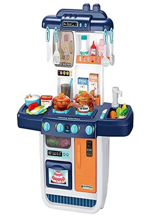 CIRBOX Kids Pretend Play Kitchen Set, Toys with Realistic Sound & Light, Cooking Stove, Sink, Play Food and Accessories, Pretend CIRBOX Playset Gifts for Toddlers Girls Boys. (Chef Pretend Kitchen) - Image 1